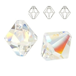 6328 MM 8 Swarovski XILION Bicone Crystal AB