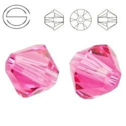 5328 MM 4 Swarovski XILION Bicone ROSE