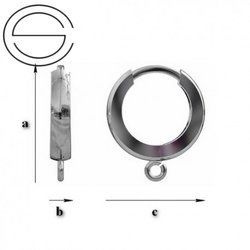 BK-010  Snap Earrings Silver 925