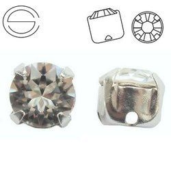 53203 MM 6 Swarovski Chaton Montees LIGHT SILK