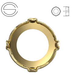 1681/S MM 12 Swarovski Vision - Brass