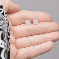 SZTP-263 Srebrne kolczyki KOŁA 8mm pr 925 RODOWANE