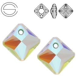 6431 MM 11,5 Swarovski Princess Cut BLUE AB BLAB