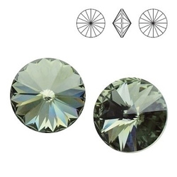 1122 MM 14 Swarovski Rivoli BLACK DIAMOND F