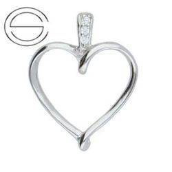 RDCP-100 Serce wysadzane cyrkoniami RODOWANE