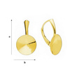 BBAZ-43/14 Leverbacks English Silver 925 GOLD PLATED