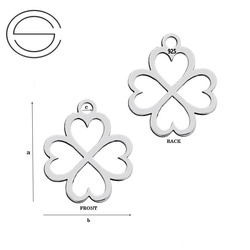 CL-629 Zawieszka KONICZYNA 9,5 mm Srebro 925