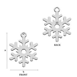 CL-406 HEART Pendant 13,5 x 15,0 mm Sterling Silver 925