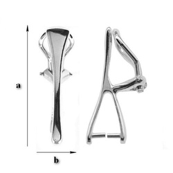 KLSP-3 Klipsy do Swarovskiego Srebro 925 RODOWANE