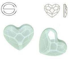 2808 MM 10 Swarovski Heart FB POWDER GREEN