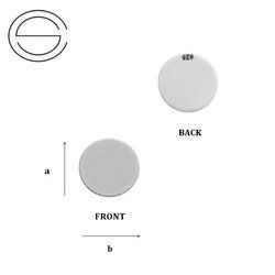CL-261 Blaszka KOŁO 5,0 mm Srebro p.925