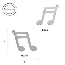 CL-510 Zawieszka NUTKA 18,0 mm Srebro 925