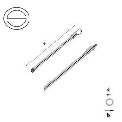 RPR-2/40 Rurka prosta 40 mm wykończona Srebro 925