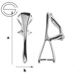 KLSP-3 Klipsy do Swarovskiego Srebro 925 RODOWANE