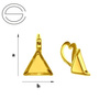 KWZ-019/8 Bail for 4841 Silver 925 GOLD PLATED