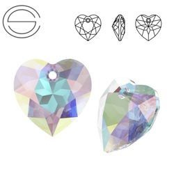 6432 MM 10,5 Swarovski Heart Cut Crystal AB