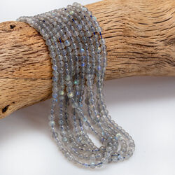 KN-RS-4,0 mm LABRADORYT okrągły gładki - sznur