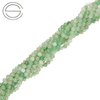 KN-RF-3,0 AVEG Natural stone - round faceted - GREEN AVENTURINE - Strand