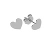SZT-732 Silver earrings HEART 7 mm - Sterling Silver 925