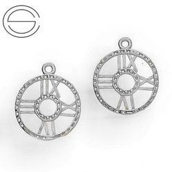 CHAP-143 ZEGAR do podwieszania Srebro 925 RODOWANE