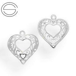 CHA-110 SERCE Element do podwieszania Srebro 925