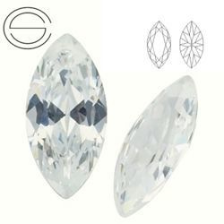 MZ II MM 10 x 5 Cyrkonia - markiza CRYSTAL