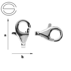 CHP-13 LOBSTER CLAW - 13 MM CLASP. SILVER 925