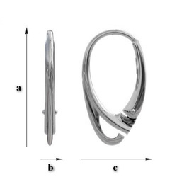 BBA-1 Leverbacks - Earring Hooks - Sterling Silver 925 / gram