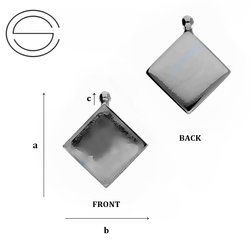 BDBP-44/10 Baza do naszyjnika Srebro 925 RODOWANE