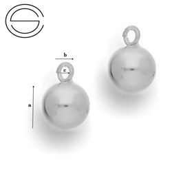 KDP-10 Kulka do podwieszania Srebro 925