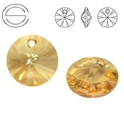 6428 MM 12 Swarovski XILION Disc GOLDEN SHADOW GSHA