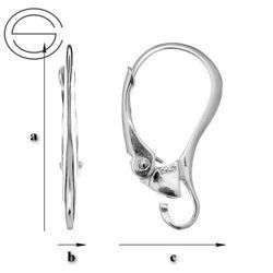 BA-7 Leverbacks - Earring Hooks - Sterling Silver 925 / gram