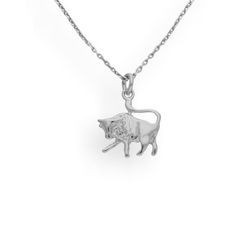 Srebrny naszyjnik ZNAK ZODIAKU BYK - SREBRO p. 925