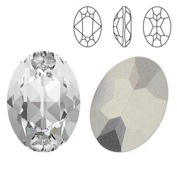 4120 MM 18 Swarovski Oval CRYSTAL F