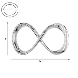 CHAP-135 INFINITY Charms Srebro 925 RODOWANE