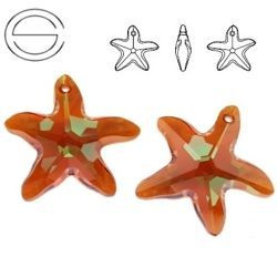 6721 MM 28 Swarovski Starfish COPPER COP