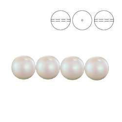 PRECIOSA 131-10-011 Round Pearl Maxima 8 mm PEARLESCENT WHITE 1 pkg. = 100 pcs.