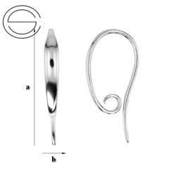 BOH-33 Bigle otwarte do podwieszania Srebro 925 /gram