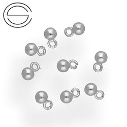 KDPP-4 Kulka do podwieszania Srebro 925 RODOWANE