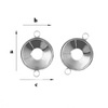 KKB-12 BAIL FOR RIVOLI 1122 12 MM silver 925 GOLD PLATED