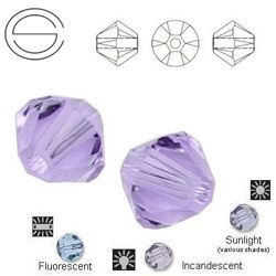 5328 MM 4 Swarovski XILION Bicone ALEXANDRITE