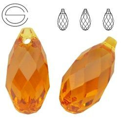 6010 MM 17 Swarovski Briolette TOPAZ