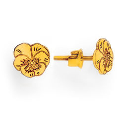 SZTZ-707 Kolczyki sztyfty KWIAT BRATEK SREBRO 925