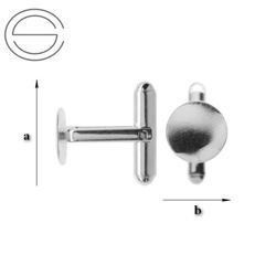 MTB-10 Cufflinks base Silver 925