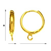 BKZ-9 Snap Earrings Silver Gold Plated