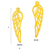 CLZ-217 WING Pendant 35,0 x 10,1 mm Sterling SIlver 925 Gold Plated