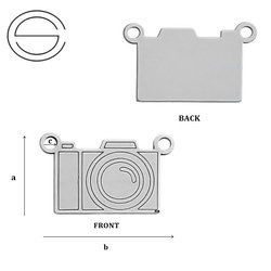 CL-101 CAMERA Pendant Sterling SIlver 925