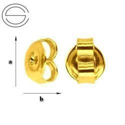 BARZ-2 Baranki do sztyftów Srebro 925 POZŁACANE