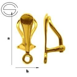 KLSZ-2 Klipsy do podwieszania Srebro 925 POZŁACANE