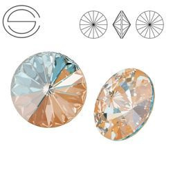 1122 MM 12 Swarovski Rivoli PEACH DELITE
